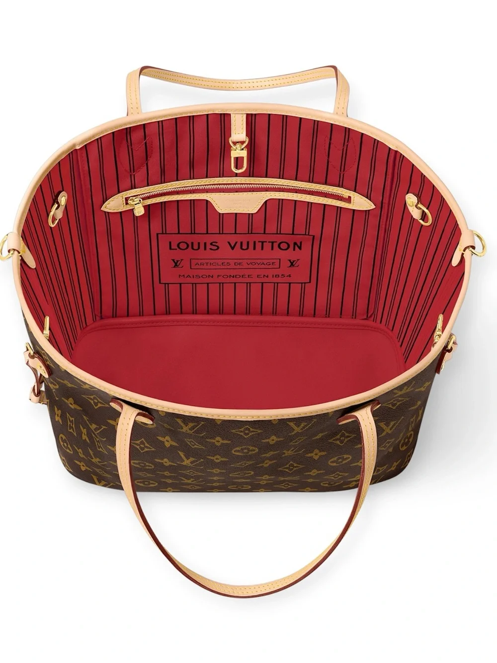 New Louis Vuitton Neverfull Bandouliere Inside Out MM Monogram Reversible M12096 - Picture 16 of 16